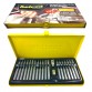 Kit Inserti Torx, Esagonali E Millerighe + 2 Adattatori 41 Pz. Cromo Vanadio Helved Hld10121